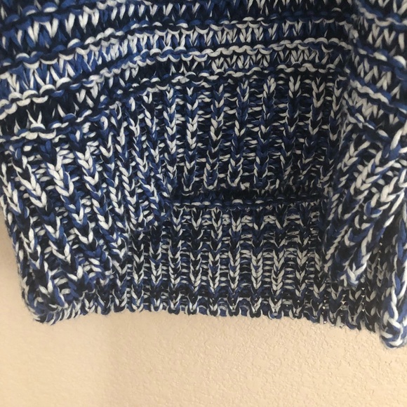 Zara blue and white knit sweater size small - Picture 6 of 8